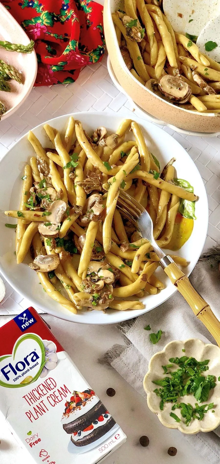 recipe image Creamy Porcini Mushroom Pasta