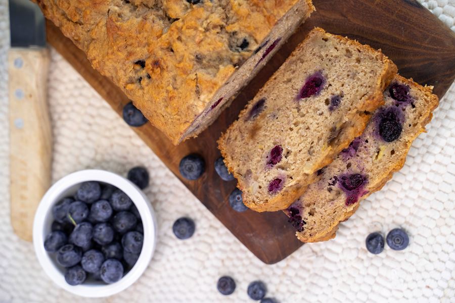 recipe image Banana and Blueberry Loaf
