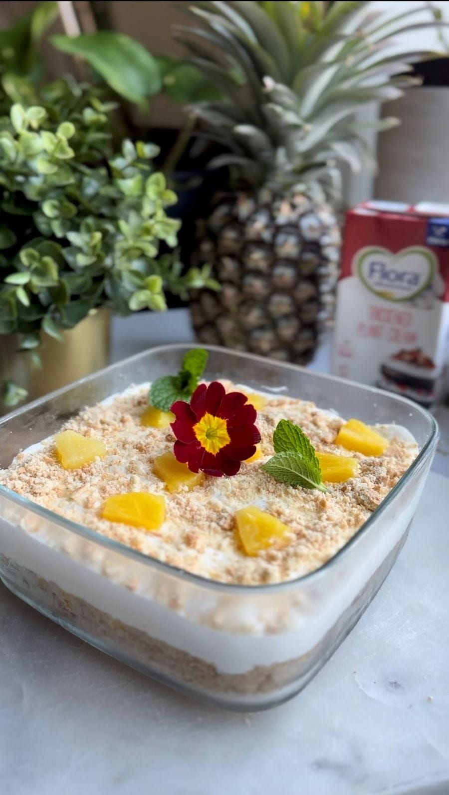 recipe image Pineapple and Cream Delight