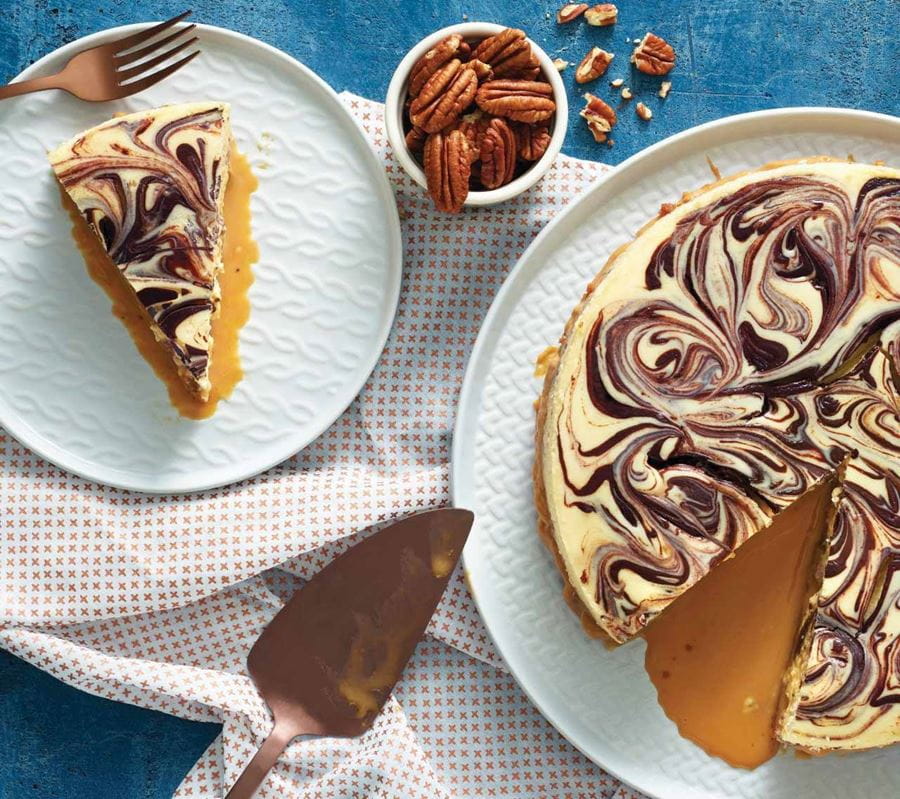 recipe image Chocolate Turtle Cheesecake