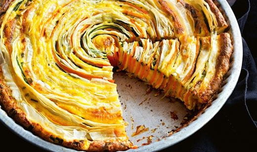 recipe image Spiral vegie quiche