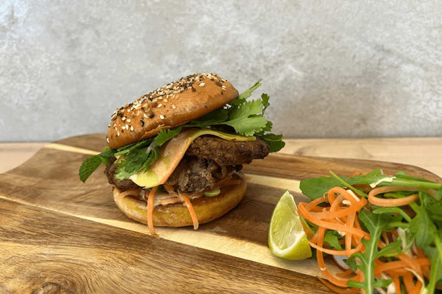 recipe image Bánh Mì Oyster Mushroom Burger