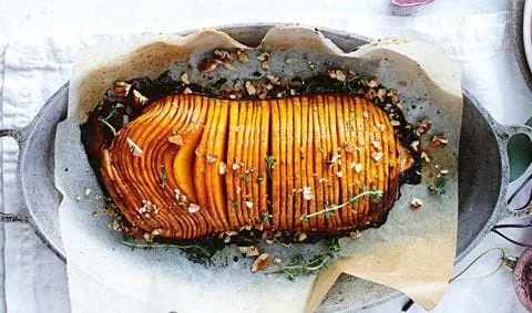 recipe image Sticky hasselback pumpkin