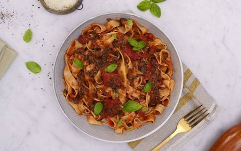 recipe image Mushroom Bolognese