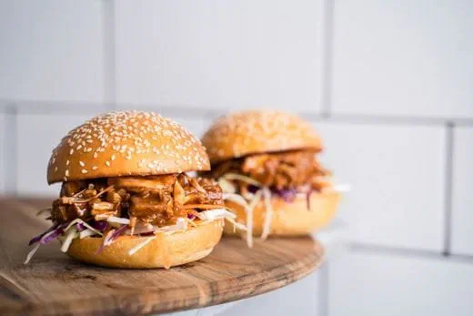 recipe image Pulled Jackfruit Burgers with Coleslaw