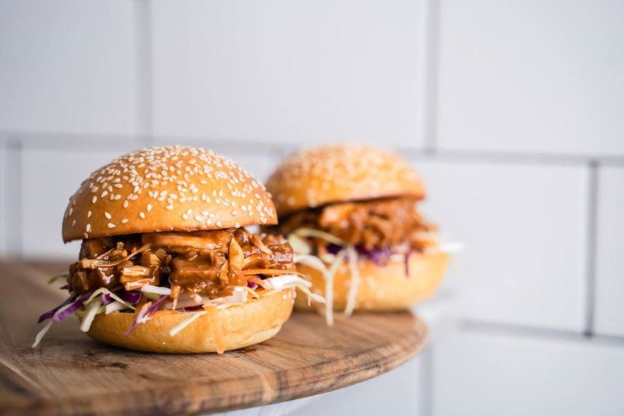 recipe image Pulled Jackfruit Burgers with Coleslaw