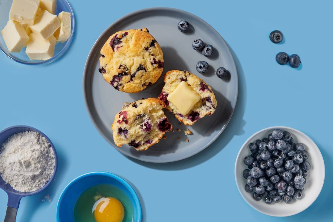 Blueberry Muffins With Lemon| Flora