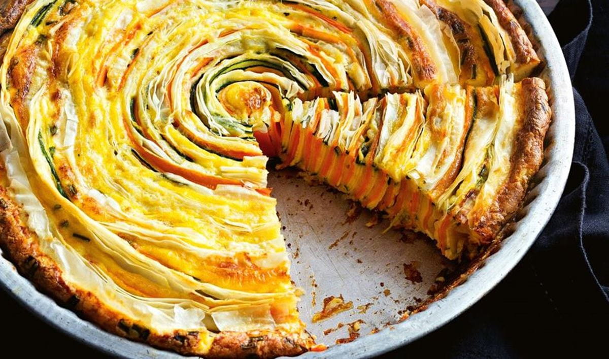 recipe image Spiral vegie quiche