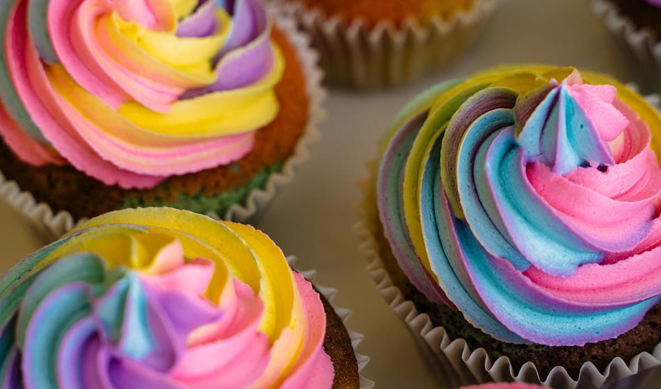 recipe image Rainbow cupcakes